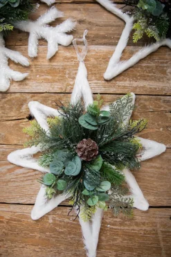 14” 8-Point Snowflake Metal Ornament