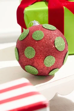 5" Polka Dot Ball Ornament