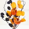 20" Pumpkin Eucalyptus Spray
