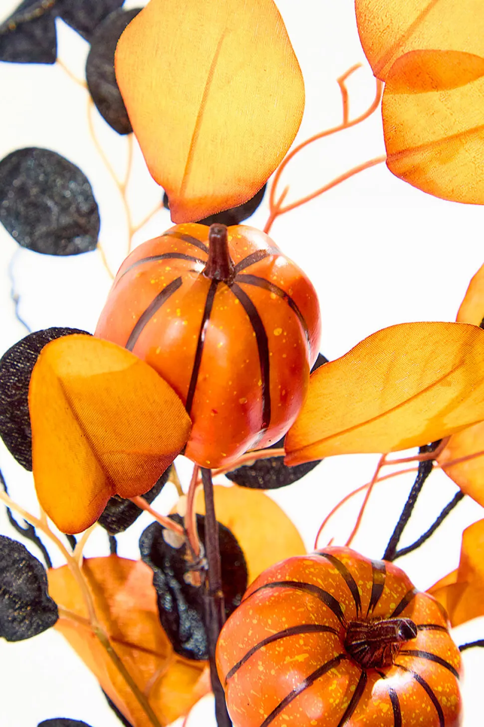 20" Pumpkin Eucalyptus Spray