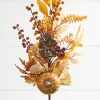 30" Pumpkin with Leaves and Berries Spray