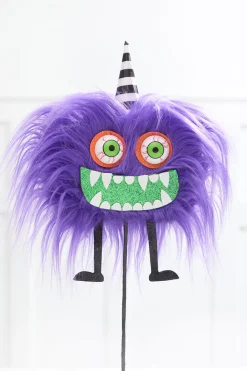 21" Purple Furry Halloween Monster Spray