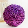 4.5" Purple Glamour Sequin Ball Ornament