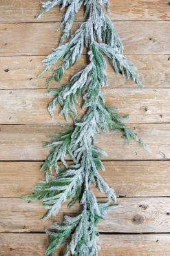 60” Real-Touch Flocked Norfolk Garland