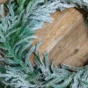 24” Real Touch Flocked Norfolk Wreath