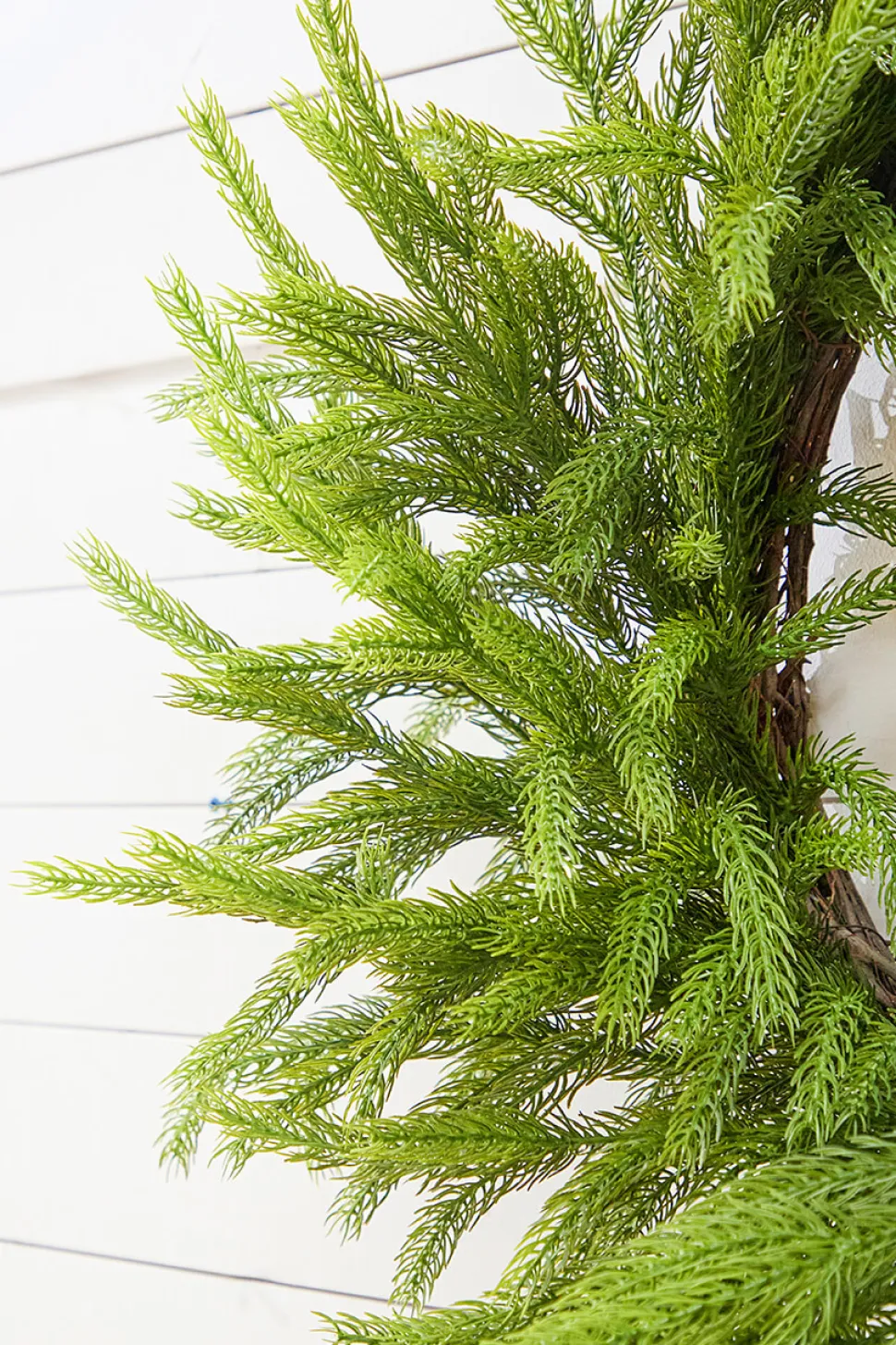 28" Real Touch Forest Norfolk Pine Wreath