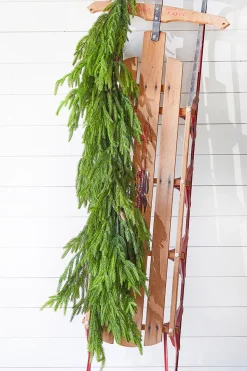 47" Real Touch Norfolk Pine Dripping Garland