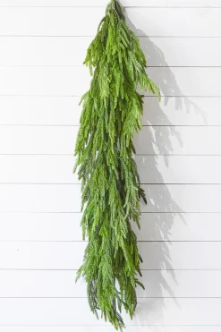 47" Real Touch Norfolk Pine Dripping Garland