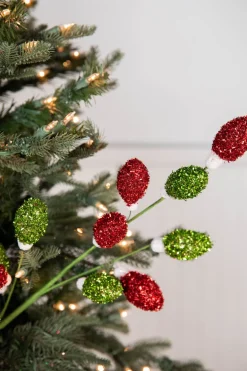 28” Red and Green Lightbulb Stem