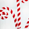 24" Red and White Peppermint Swirl Spray