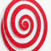 20” Red and White Swirl Candy Stem