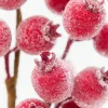 21" Red Beaded Berry Spray