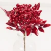 14" Red Berry Bunch Metallic