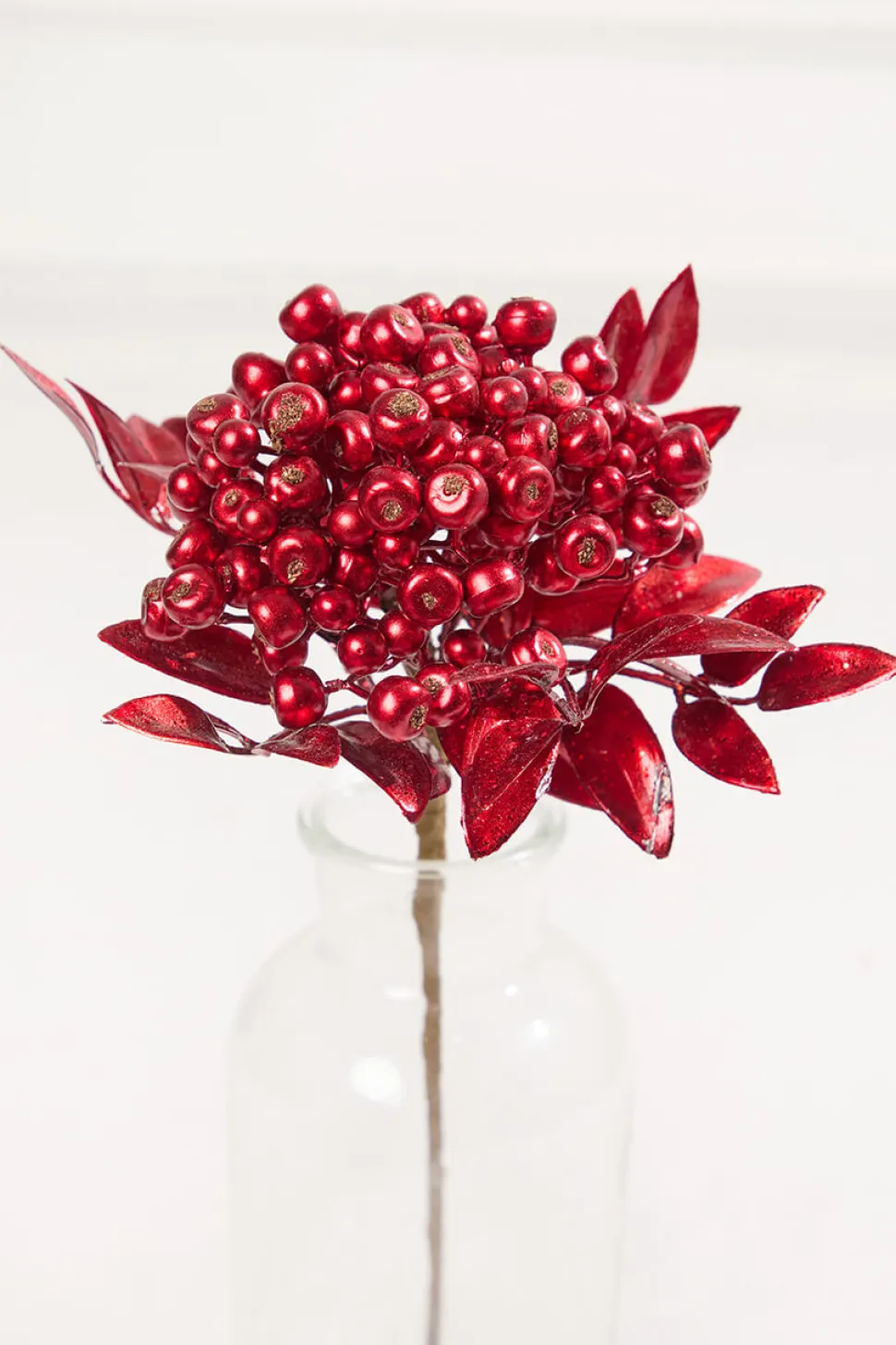 14" Red Berry Bunch Metallic