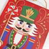 12" Red Blue Green Nutcracker With Candy Sign