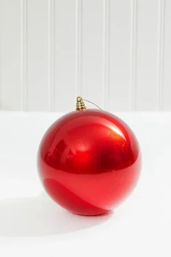 6" Red Candy Apple Ball Ornament
