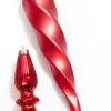12" Red Finial Boxed - Set of 4