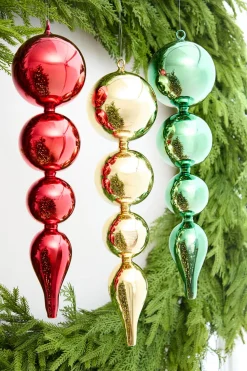 19.5" Red Glass Finial Ornament