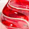4" Red Glass Swirl Onion Ornament