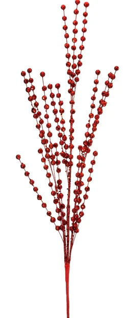33” Red Glitter Ball Spray