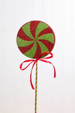 17" Red/Green Lollipop Pick