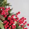29” Red Iced Crabapple Christmas Sprays (Weather Resistant)