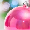 4" Red Iridescent Ball Ornament