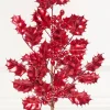 27" Red Metallic Holly Berry Stem