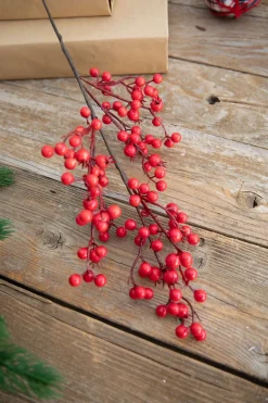 26” Red Mixed Berry & Crabapple Spray