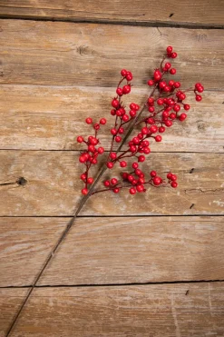 26” Red Mixed Berry & Crabapple Spray