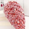 11" Red Pinecone Ornament with Jewels