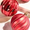 3" Red Shatterproof Boxed - Set of 6