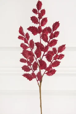 23" Red Shimmer Metallic Holly