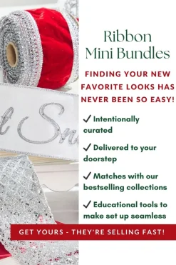 Red & Silver Ribbon Mini Bundle