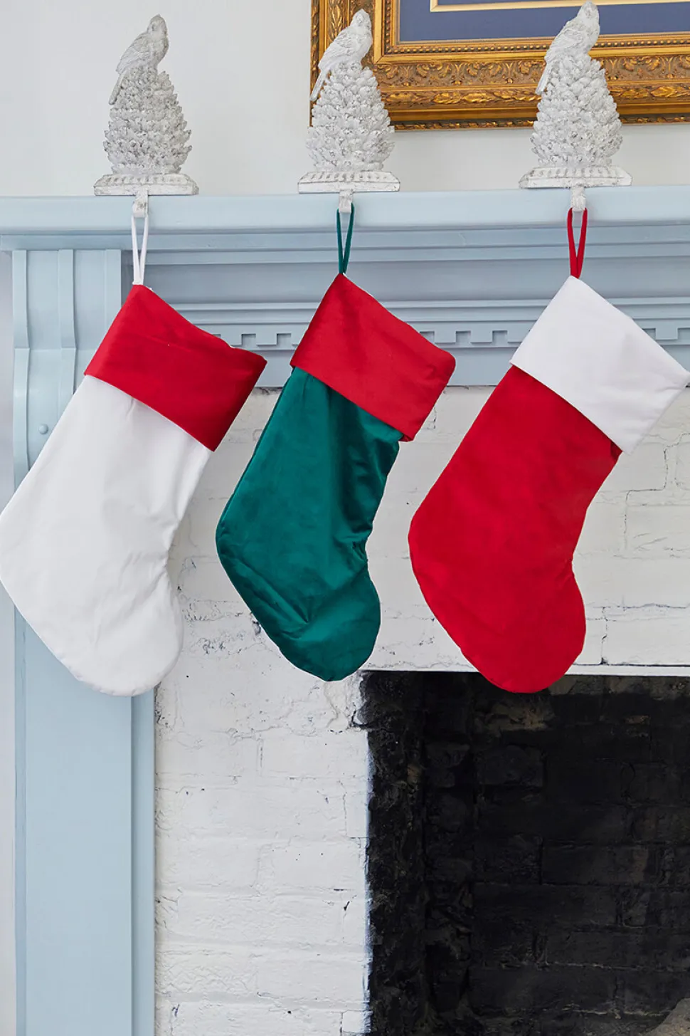Red Stocking with White Trim
