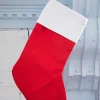 Red Stocking with White Trim Rough