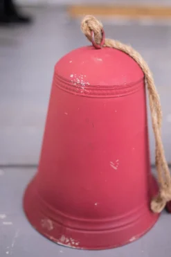 Red Tin Bells - Set of 3