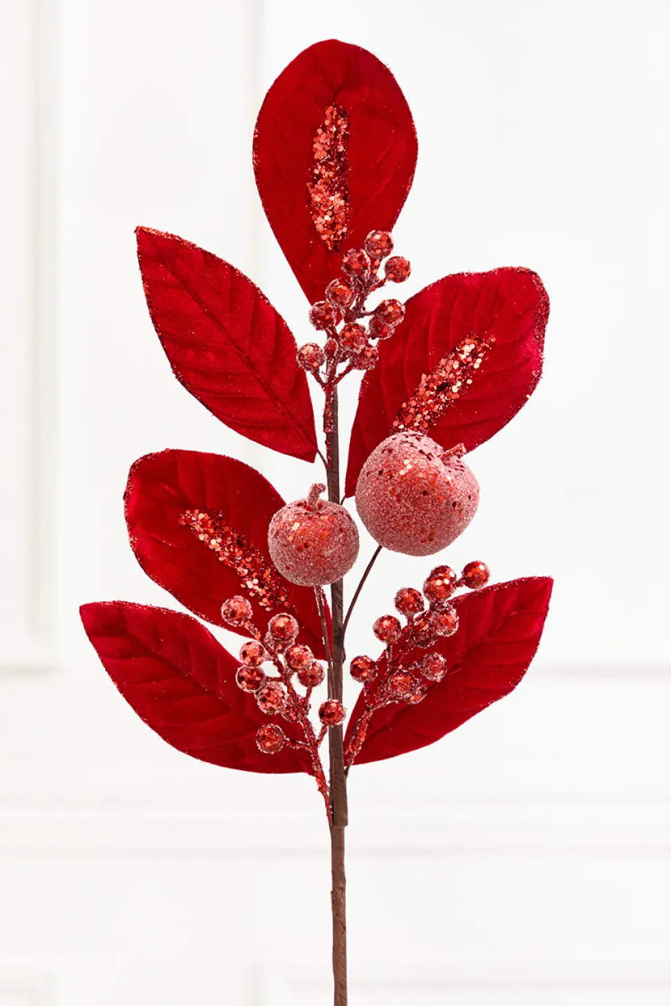 25.5" Red Velvet Berry & Apple Spray