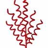 25” Red Velvet Curly Spray