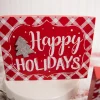 Red & White Christmas Block