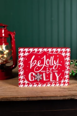 Red & White Christmas Block