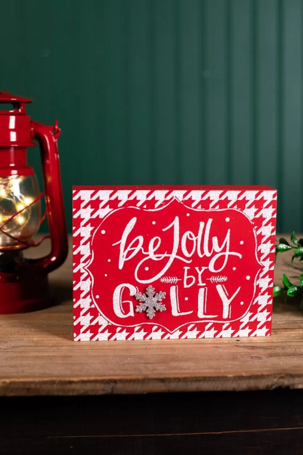 Red & White Christmas Block