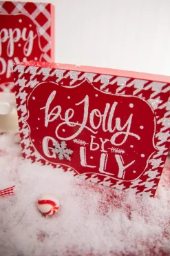 Red & White Christmas Block