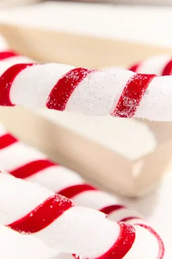 60" Red & White Sweet Candy Stripe Garland