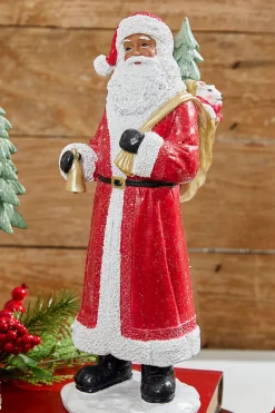 13” Resin African-American Santa