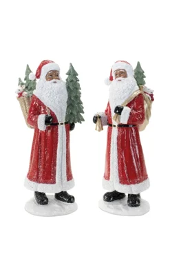 13” Resin African-American Santa