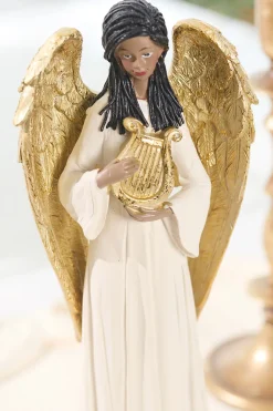 13.25" Resin Angel with Harp