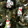 3” Resin Birch Snowman Ornament