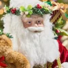 24" Resin Botanica Santa With Bear And Ball