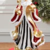 11" Resin Elegant Santa with Sack/List